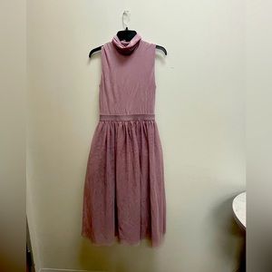 Hope & Harlow turtle neck short sleeve dress